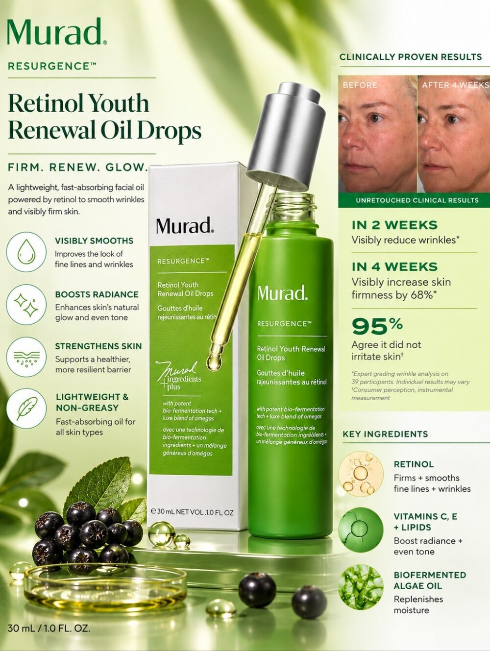 Murad Resurgence Retinol Youth Renewal Oil Drops